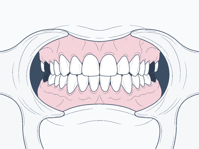 7. Cắn thẳng